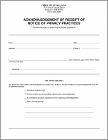 22103753 Acknowledgment Of Receipt Of Notice Of Privacy Practices Form Images Frompo Notice Of Privacy Practices Acknowledgement Form Template