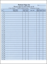 8610 hipaa confidential patient sign in label sheet topform data inc